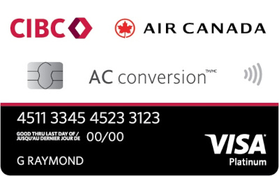 CIBC Air Canada® AC conversion™ Visa* Prepaid Card